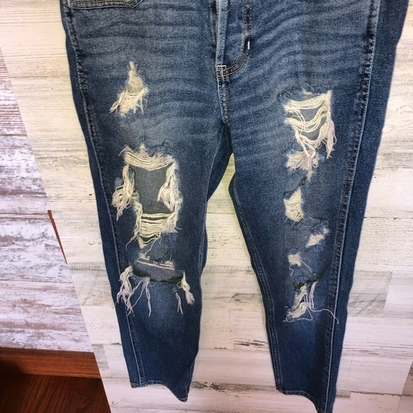 Hollister distressed boyfriend low rise vintage stretch jeans size 23W 25L​​​ - Picture 2 of 6
